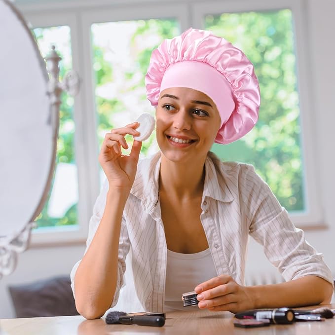 WavyDry™ Bonnet de Nuit en Satin Ultra