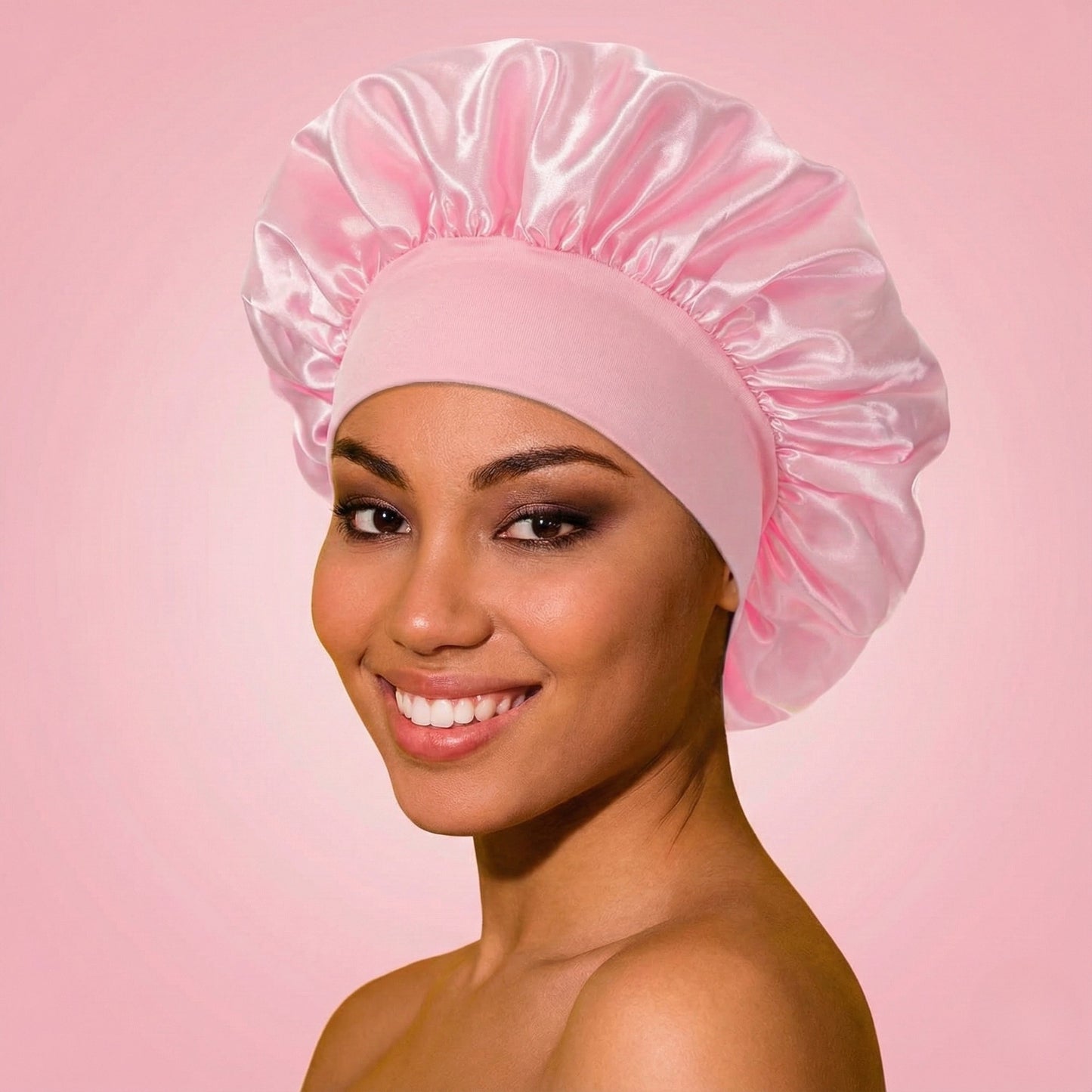 WavyDry™ Bonnet de Nuit en Satin Ultra