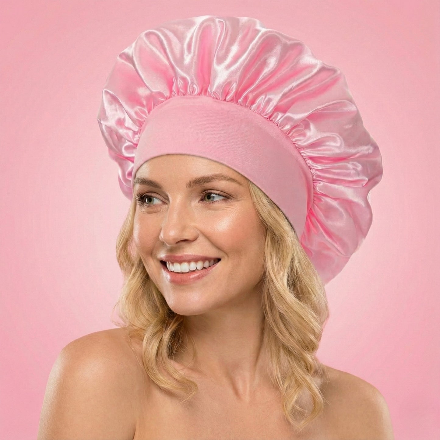 WavyDry™ Bonnet de Nuit en Satin Ultra