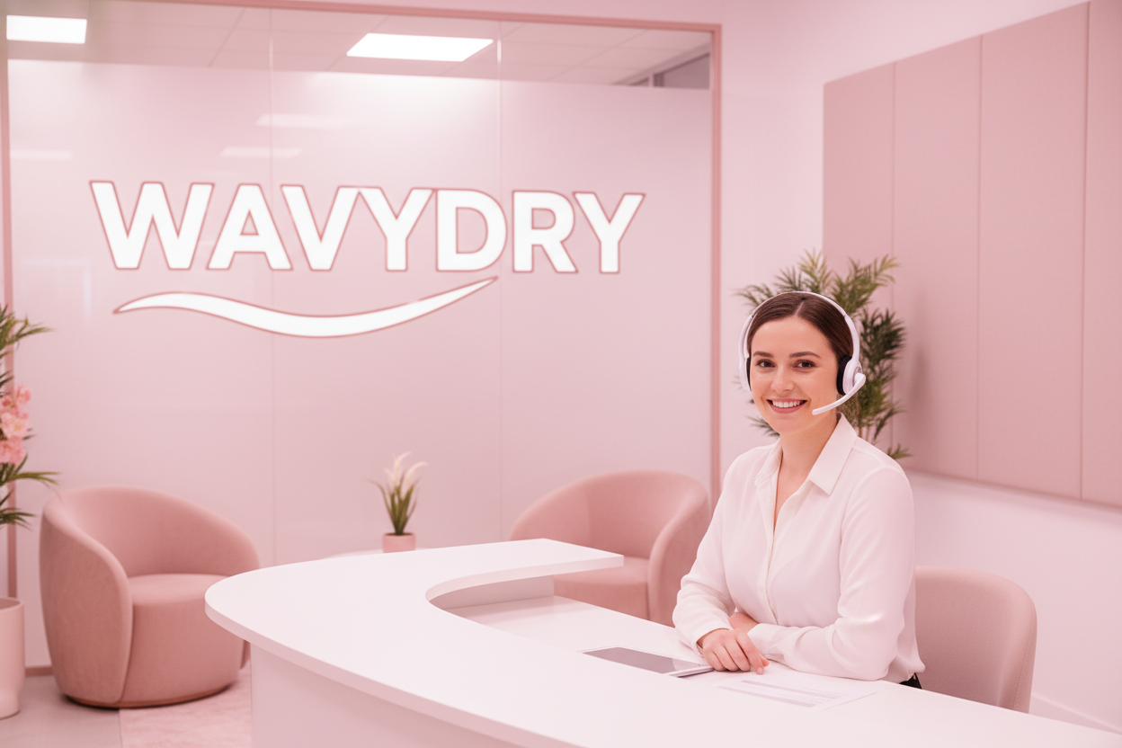 marqué deriere WAVYDRY